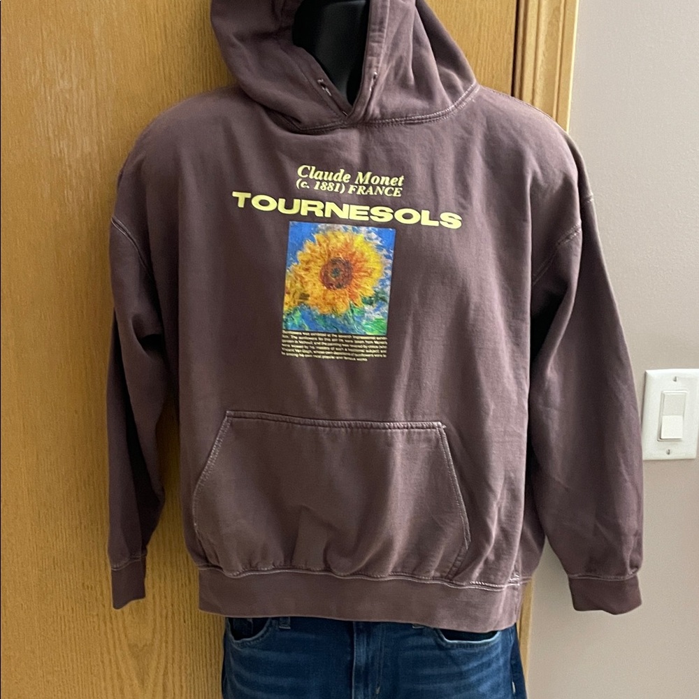 Monet Tournesols Brown Hoodie